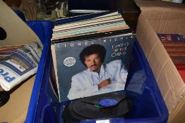 A selection of vinly records and albums including pop and rock interest