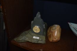 A selection of natural history rocks and one fossil