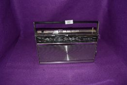 A vintage Grundig radio.
