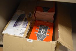 A selection of old ex shop stock books for Gibson guitars and similar Acoustic guitars book approx