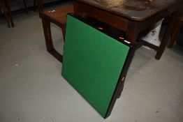 A traditional folding coffee table, labelled Vono, possibly restored to a very nice condition, green