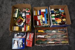 A collection of modern diecasts including Corgi Ford four vehicle boxed set D71/1, Corgi AEC 508
