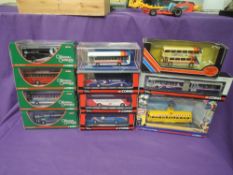 Ten Corgi Original Omnibus diecast buses and a EFE diecast bus, all boxed