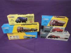 Six Corgi Classics and Corgi Limited Edition 1:50 scale diecasts, 40th Anniversary Sets, F.B. Atkins