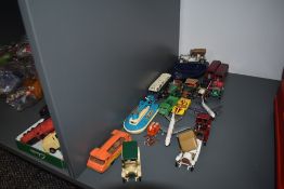 A small collection of mixed vintage diecasts including 3 Dinky Buses, Corgi Inter City Mini Bus, 2