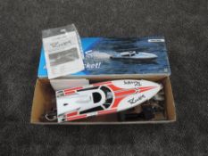 A Helion Firelands radio controlled model boat, Rivos a Water Rocket in original box