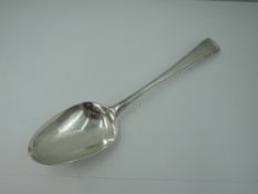 A Georgian silver table spoon in the Old English bead pattern, London 1780, George Smith, approx