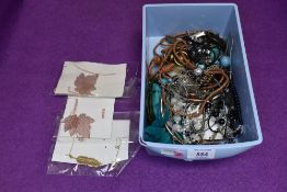 A selection of costume jewellery necklaces of various forms