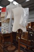 Two dressmaking dummies or shop mannequins