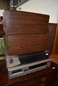 A vintage Lloytron radiogram with 8 track