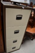 A modern four drawer filing cabinet