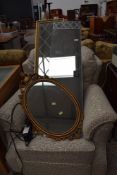 Three decorative mirrors