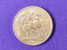 A 1911 George V Gold Sovereign