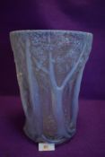 A substantial art deco glass Czech vase 'Dans le foret' by Josep Inwald Barolac.