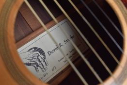 An early 1990s Luthier made acoustic guitar, by David Stubbs, being number 3. David (of Grange