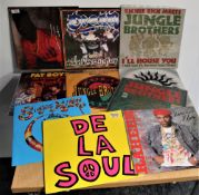 A 10 record lot of late US 80's / early 90's 12' singles - hip hop / rap