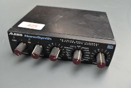 An Alesis Nano Synth, 64 voice multitimbral synthesizer module