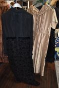 Four ladies 1950s to 60s dresses, all needing some attention or have issues such as fade,make do and