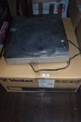 A JVC turn table.