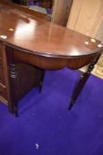 A reproduction corner table