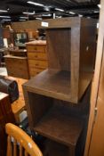 A modern laminate modular type shelf unit, height approx 156cm