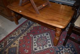 A hard wood coffee table H48cm x L120cm x D58cm