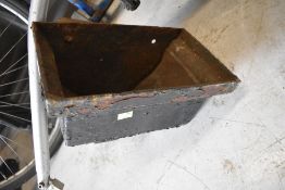 A cast drain hopper