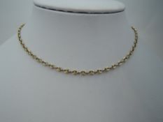 A 9ct gold fancy link chain, approx 18' & 9.8g
