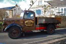 A classic Bedford truck. A 1951 Beford K Type 30-40cwt Registration number NSJ753. It has a 6