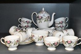 A part tea and coffee service by Wedgwood in the Hathaway Rose design