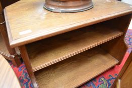 A golden oak corner TV or similar cabinet, compact size, width 66cm