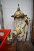 A genuine cast iron Victorian garden or similar water pump