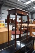 An early 20th Century mahogany side table in the Queen Anne style