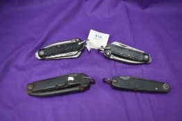 A Johnston Western Works 1944 Military Pocket Knife, a Taylor Eye Witness 1942 Military Pocket Knife