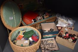 A large collection of haberdashery including art deco buckles, buttons and much,much more.