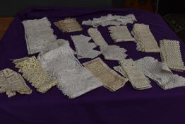 A mixed collection of vintage and antique crotchet edging and similar.