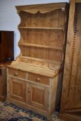 A natural pine dresser, width approx. 93cm
