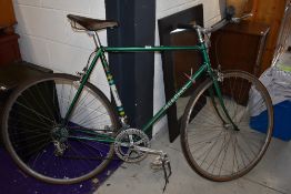 A vintage Mercian bicycle labelled Mercian having Reynolds 531 frame , Campagnola gears and