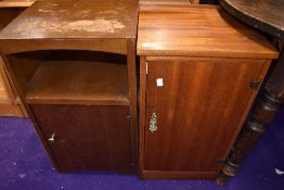 Two vintage bedside cabinets