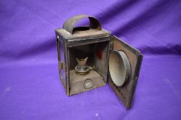An Ex GWR Water Level Gauge Illumination lamp