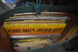 A selection of LP records of classical interest and 45RPM vintage childrens interest singles