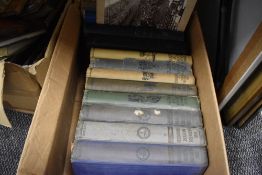 A selection of engineer and mechanical books including AA road book and RAC