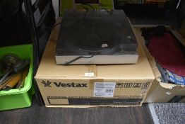 A JVC turn table.