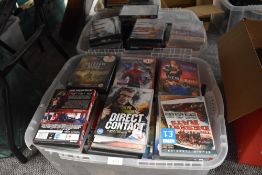 Two boxes of DVDs of mixed interest,something for all the family!