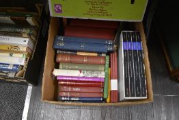 A collection of predominantly vintage books including classic novels and similar.
