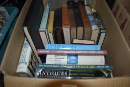 A selection of text and reference books including antique and porcelain interest