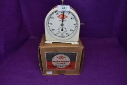 A vintage Nebro photographic darkroom clock.