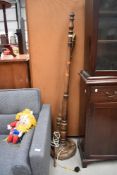 Two standard lamps for spares or repair