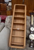 A modern oak effect wall shelf, modular form, approx. 101 x 30cm