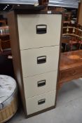 A modern four drawer filing cabinet